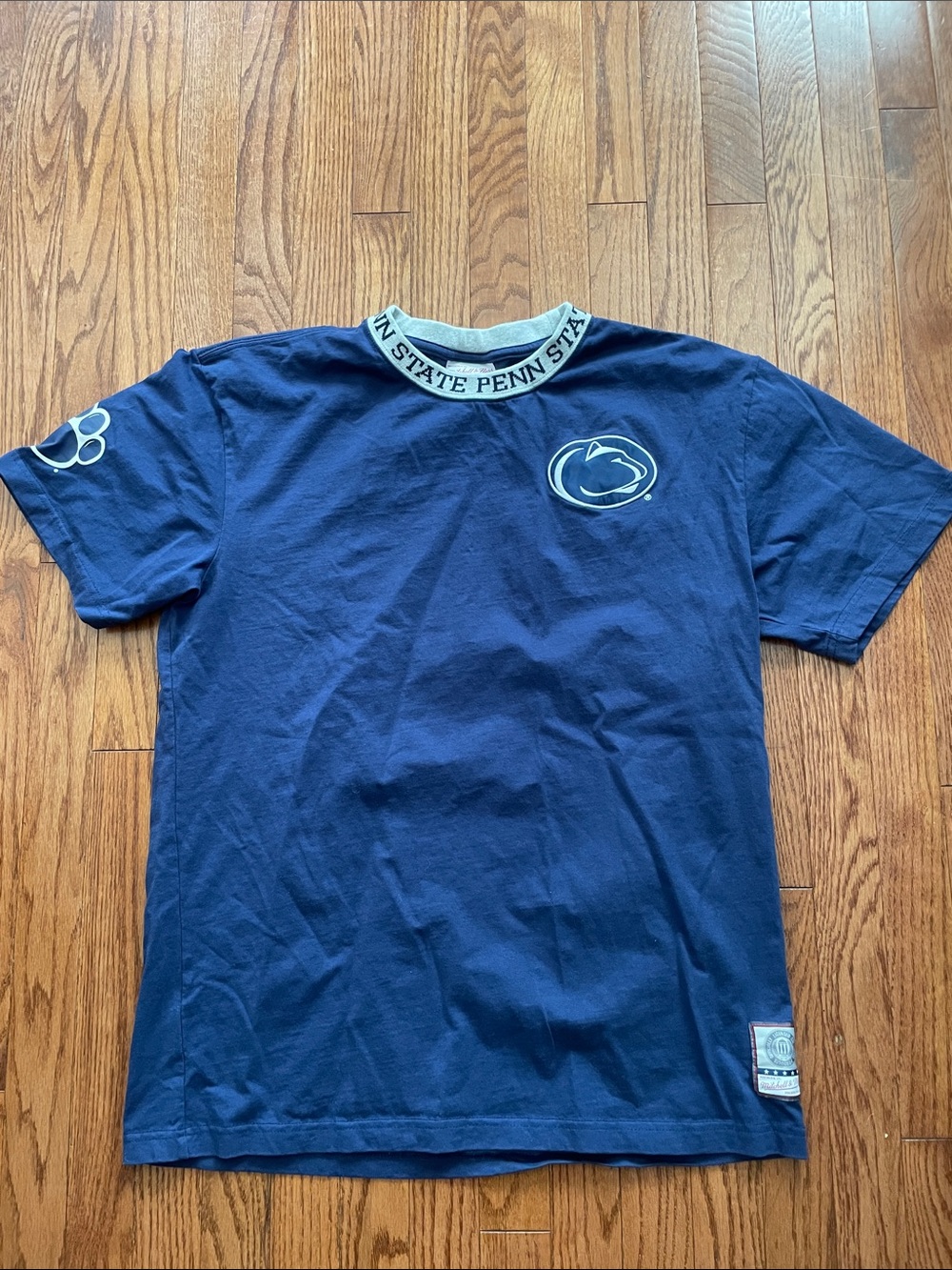 Mitchell & Ness Penn State Navy Blue T Shirt Men’s Sz Large